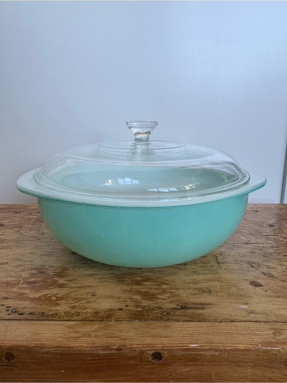 Vintage Pyrex Turquoise 2 Quart Lidded Casserole Dish Hard to Find